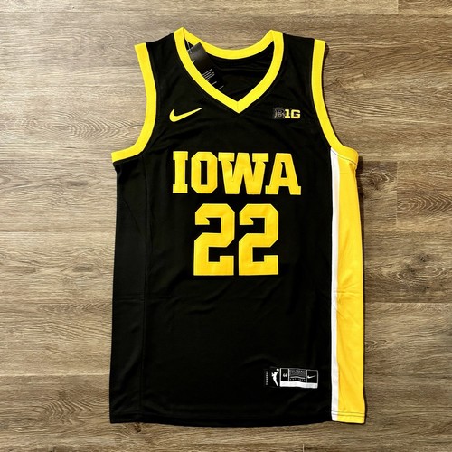NWT Caitlin Clark Iowa Hawkeye Black And Gold Jersey Size Mens Small (44) NCAA