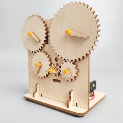 Holz Zum Selbermachen Wissenschaft Experiment Modellbausatz Lernen Physik Zahnrad Getriebe Labor für