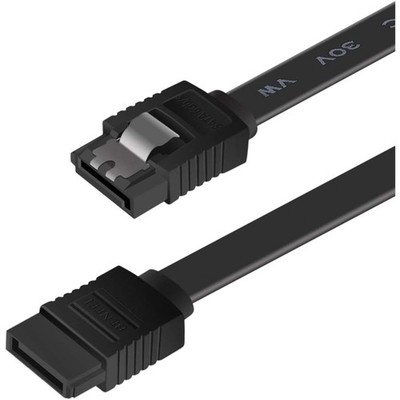 Hochgeschwindigkeits SATA III Kabel 45,7 cm, 6 Gbps, für HDD/SSD, Schwarz