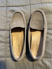 VIONIC Debbie Suede Loafer Women s 8 Grey Slip-On Comfort Orthopedic Moccasin