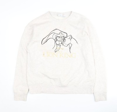 Pullover Sweatshirt Damen UK 2XS Regular Disney Elfenbein
