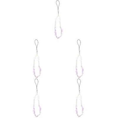  5pcs Mobiltelefon Crystal Store Perle Kette Perlen-Mobiltelefon