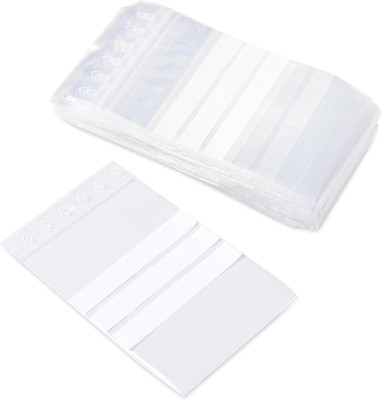 100 Plastic Bags 6 x 8Cm Clear Resealable With Labels Zip Bags Thick Sealing Bag