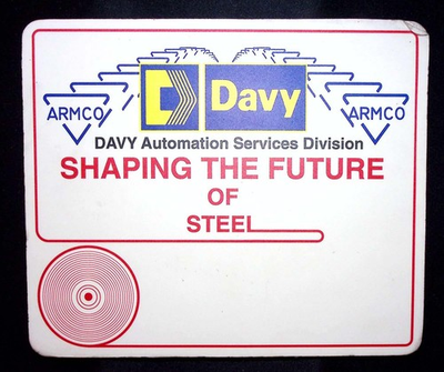 #ad Armco Steel amp; Davy Automation Services Division 9.75quot; X 8quot; Foam Counter Sign $24.99