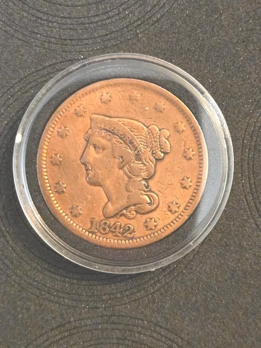 1842 Year Braided Hair Large Cents (1839-1857) for sale | eBay
