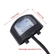 Motorcycle License Plate Light Rear Indicator Lamp ABS LED Light For Motorcycle
