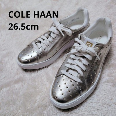 Cole Haan Grand Pro Topspin Gold Studded Sneakers 9.5 US Near Mint