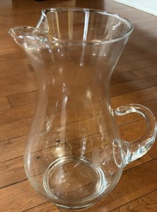 Princess House Heritage Collection Glass Water Pitcher 61-70 oz with Handle