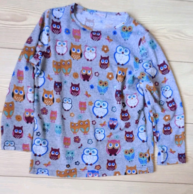 Mädchen Diwan Feva dünner Eulenmuster Pullover/Langarm Oberteil 7/8