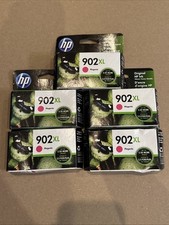 5 Pack HP 902XL High Yield Magenta Original Ink Cartridge EXP 1/2023 New In Box