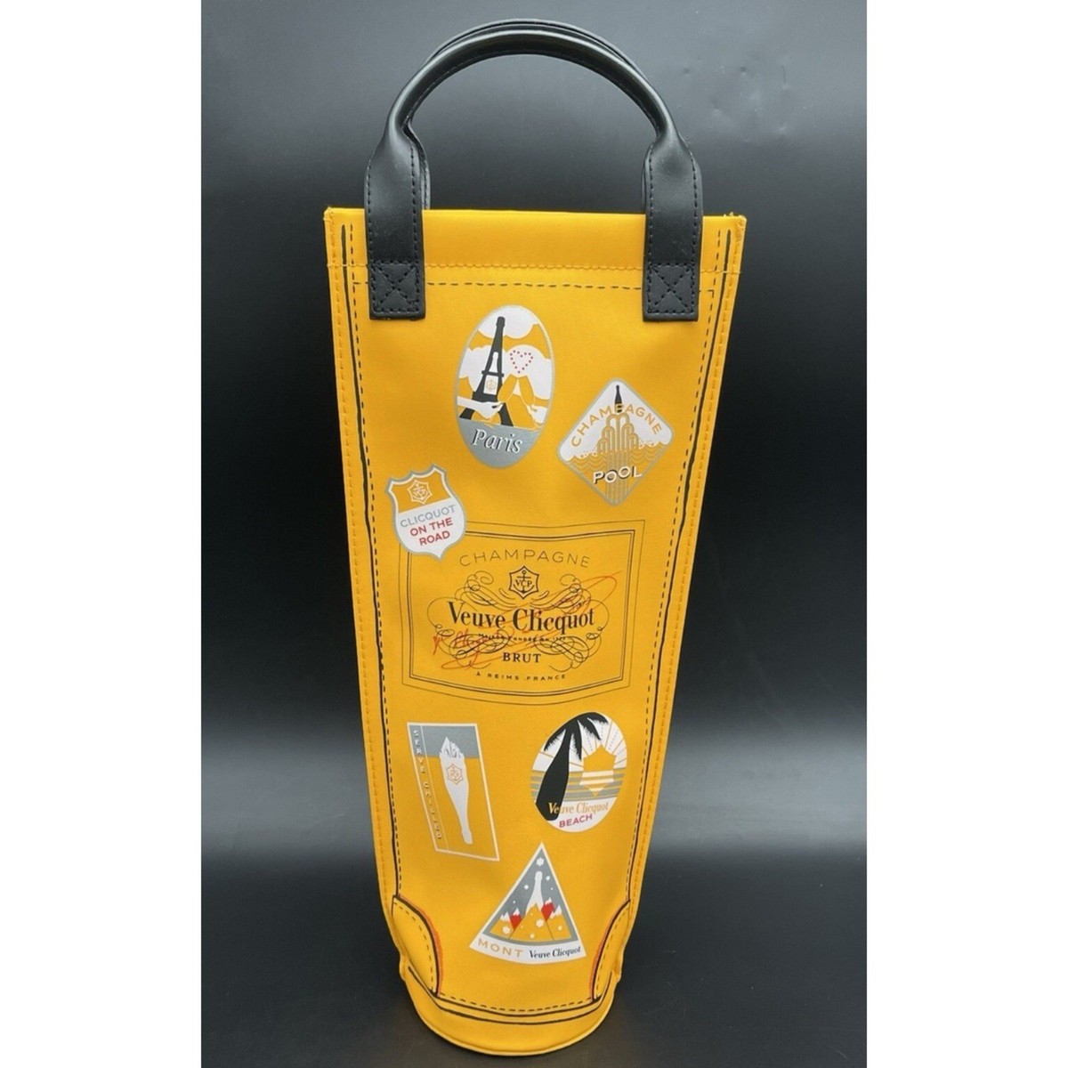 Veuve Clicquot Champagne Travel Bag Insulated Carry Case Leather