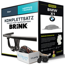 Für BMW X1 Typ U11 Anhängerkupplung starr +eSatz 13pol 07.2022-jetzt (AHK+ES)