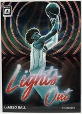 2022-23 Panini Donruss Optic - Lights Out LaMelo Ball #3 Red Wave Prizm