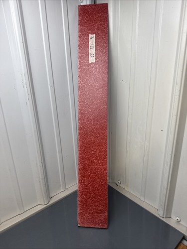 GPO3 Foglio Vetroresina Rosso Elettrico 3/8 Spessore 3 1/2 in x 26 in Pannello Isolante - Foto 1 di 4