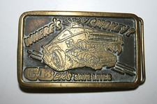 Vintage 1976 Where's Smokey CBer's Save Lives Belt Buckle Dezy Police Lookout