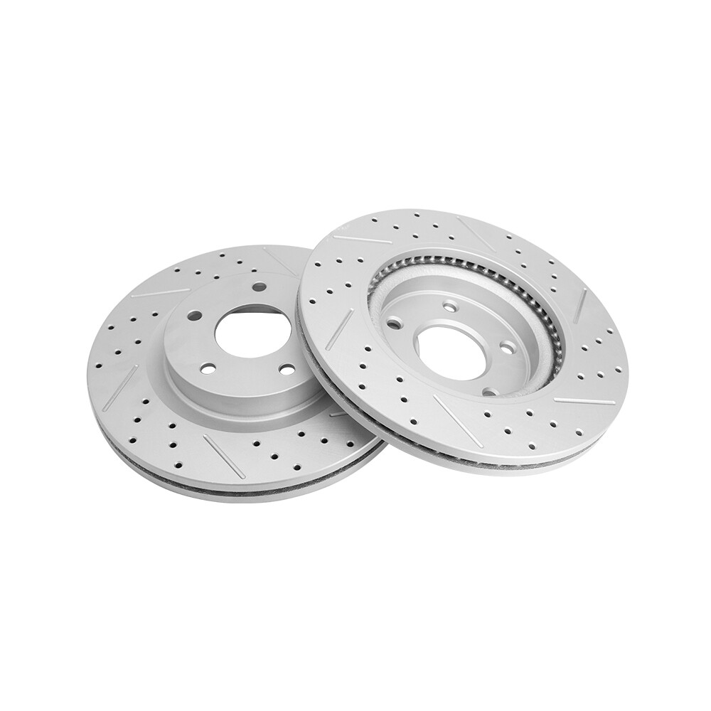 Front Drilled Slotted Rotors Ceramic Pads for Nissan Altima 2007 - 2013