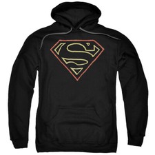 SUPERMAN COLORED SHIELD Licensed Adult Hooded Sweatshirt Hoodie SM-5XL