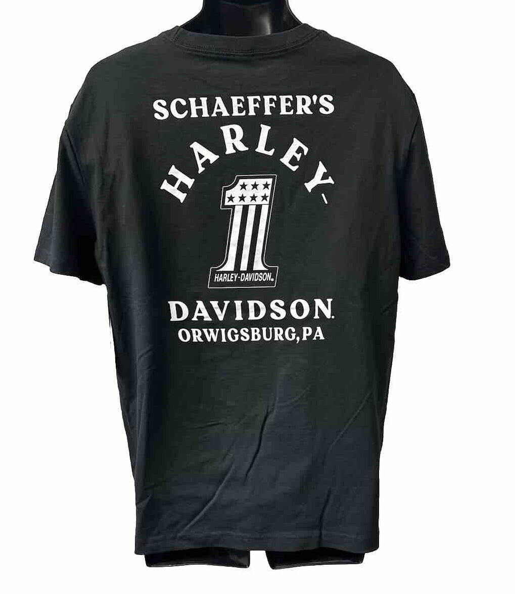 Harley Davidson Men's Bulldog Let's Ride Short Sleeve TShirt Black