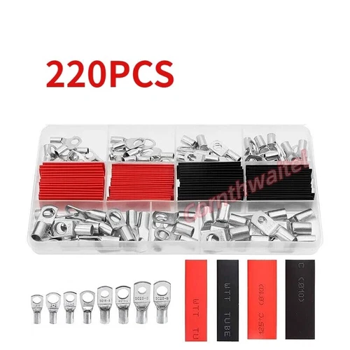 Heavy Duty Battery Cable Crimping Tool Wire Lug Crimper Terminal Copper Lugs Kit - Picture 18 of 30