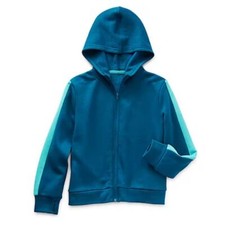 Xersion Girls Fleece Zipper Hoodie in Blue, Size M