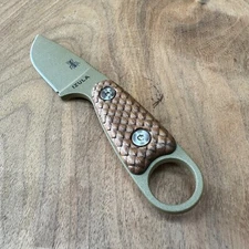 Dragonscale scales compatible with ESEE Izula knife Walnut
