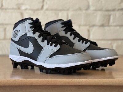 Nike Air Jordan 1 Mid TD Shadow Football Cleats FJ6805-002  display picture 1