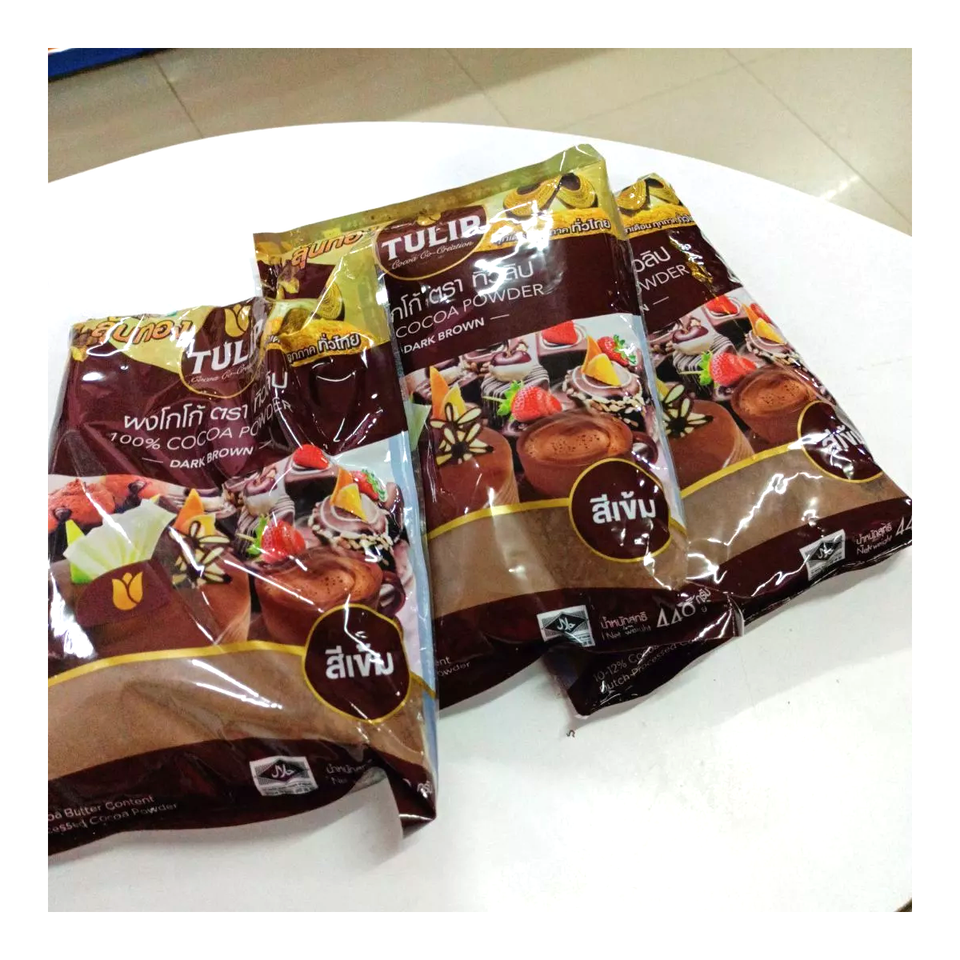 440g Cocoa Powder Dark Brown Colour Drinks Bakery Cake Beverage Tulip ...
