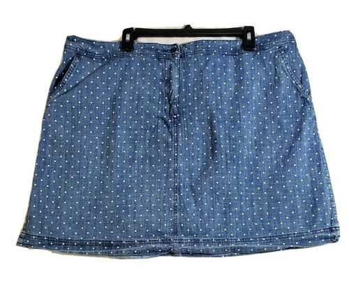 Karen Scott Womens 18W Polka Dots Skort 