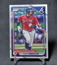 Sabin Ceballos Prospect Rookie 2024 Bowman Baseball Card #BP-130 Atlanta Braves