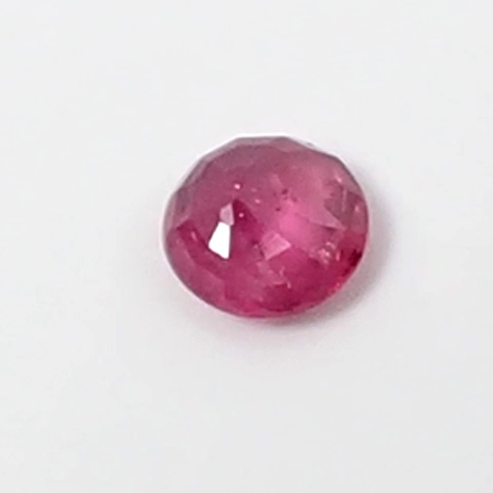 Natural 0.25 carat 3.8 mm Round Purplish Red Color Ruby Loose Gemstone, L07 - Image 3 of 4
