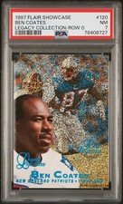 1997 Flair Showcase Legacy Collection Row 0 /100 - #120 Ben Coates - PSA 7