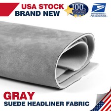 Car Ceiling Fabric Replacement - Pure Gray Headliner with Foam Backing 24Sqft