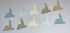   10 Lighthouse  cardstock paper die cut embellishment scrapbook / card making