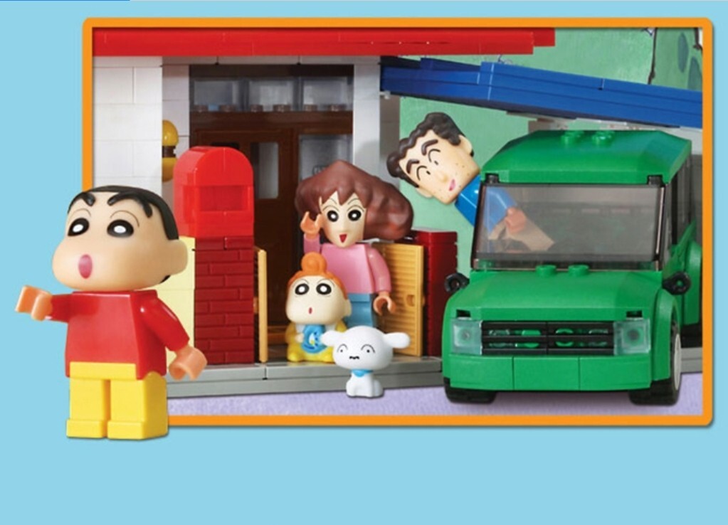 2020 Oxford Crayon Shin-Chan HOUSE Brick Building Block Assembly