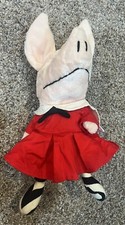 2001 Gund Olivia The Pig Plush Red Sailor Dress Striped Stockings 12  