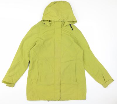 Lands' End grüner Parka Mantel mit Kapuze, Herren S, leicht, lässig