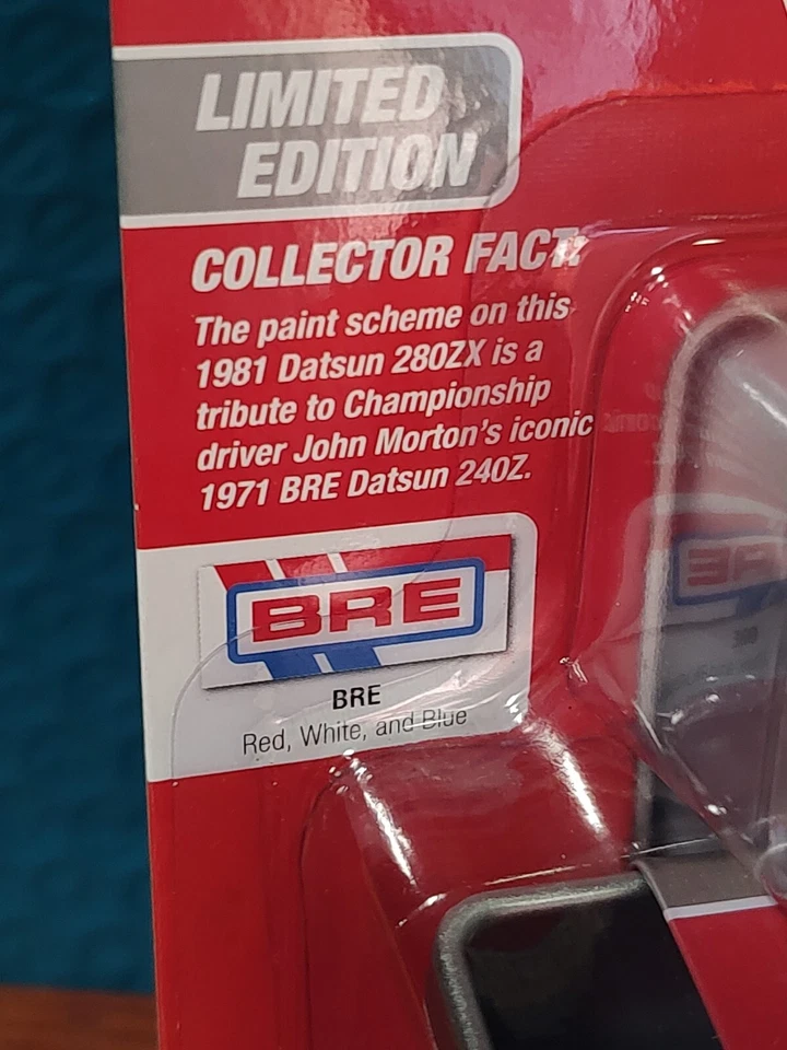 2024 JOHNNY LIGHTNING 1981 DATSUN 280ZX BRE TRIBUTE STORAGE TIN REL 1 VS A NO 1 - Image 3 of 4