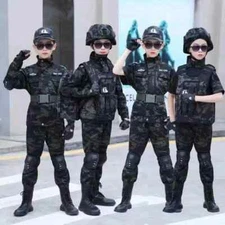 New Children's Special Forces Combat Uniform New Camouflage Training Suits