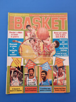 Super Basket 37-1983 + Poster Ralph Sampson - Moses Malone - Lockhart - Harper