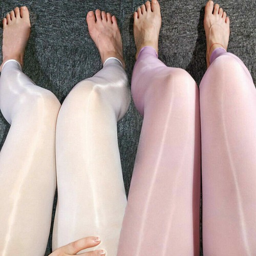 8D Women Ultra Elastic Shiny Glossy Stockings Footless Pantyhose Lingerie Tights - Picture 4 of 29
