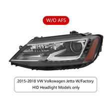 Headlight For 2015-2018 Vw Jetta Xenonhid Headlamp Wled Drl Left Driver Side