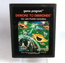 Atari 2600: Demons to Diamonds Cartridge - Tested & WORKS