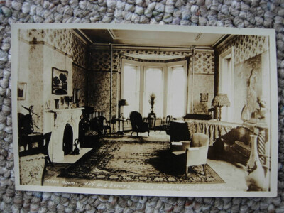 RPPC-OXFORD NJ-DR LOUIS NEUMANN ESTATE HOME-MUSIC ROOM-NEW JERSEY-WARREN COUNTY