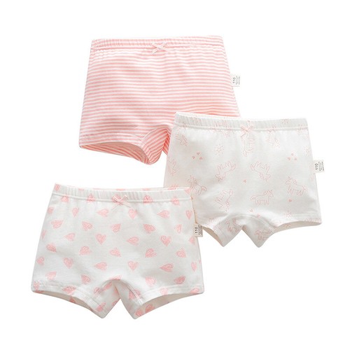 3 Pack Little Girls' Comfy Cotton Panties Baby Underwear Briefs Toddler Boyshort - Picture 12 of 19