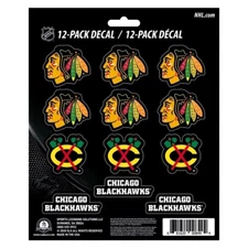 Chicago Blackhawks NHL Vinyl Die-Cut Sticker Set / Decal Sheet *Free Shipping
