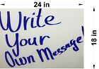 50 White Signs 18” X 24” x4 mm Corrugated Plastic Pkg 50 Pcs Ship Same Day Ups