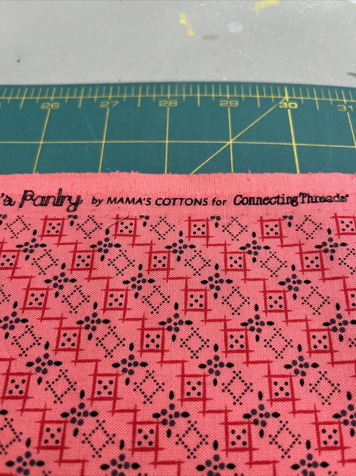 1yd x 43" 100% cotton Nana’s Party by Mama’s Cottons For Connecting Threads Pink - Image 3 of 4
