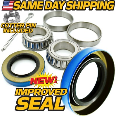 (1 Kit) Front Wheel Hub Bearing & Seal Rebuild Kit Fits EZGO Medalist Golf Cart