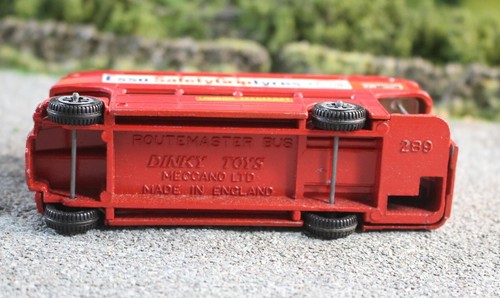 Dinky 289 Red Routemaster DD Bus Esso Tyres Very Good Boxed FNQHotwheels U3699 - Picture 7 of 11