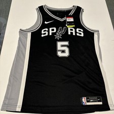 Nike Dri-FIT San Antonio Spurs Murray Icon Black Swingman Jersey Large Size 48